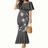 Personalized Black Coral Hawaii Mermaid Dress Ekaha Ku Moana Honu Sea Turtle