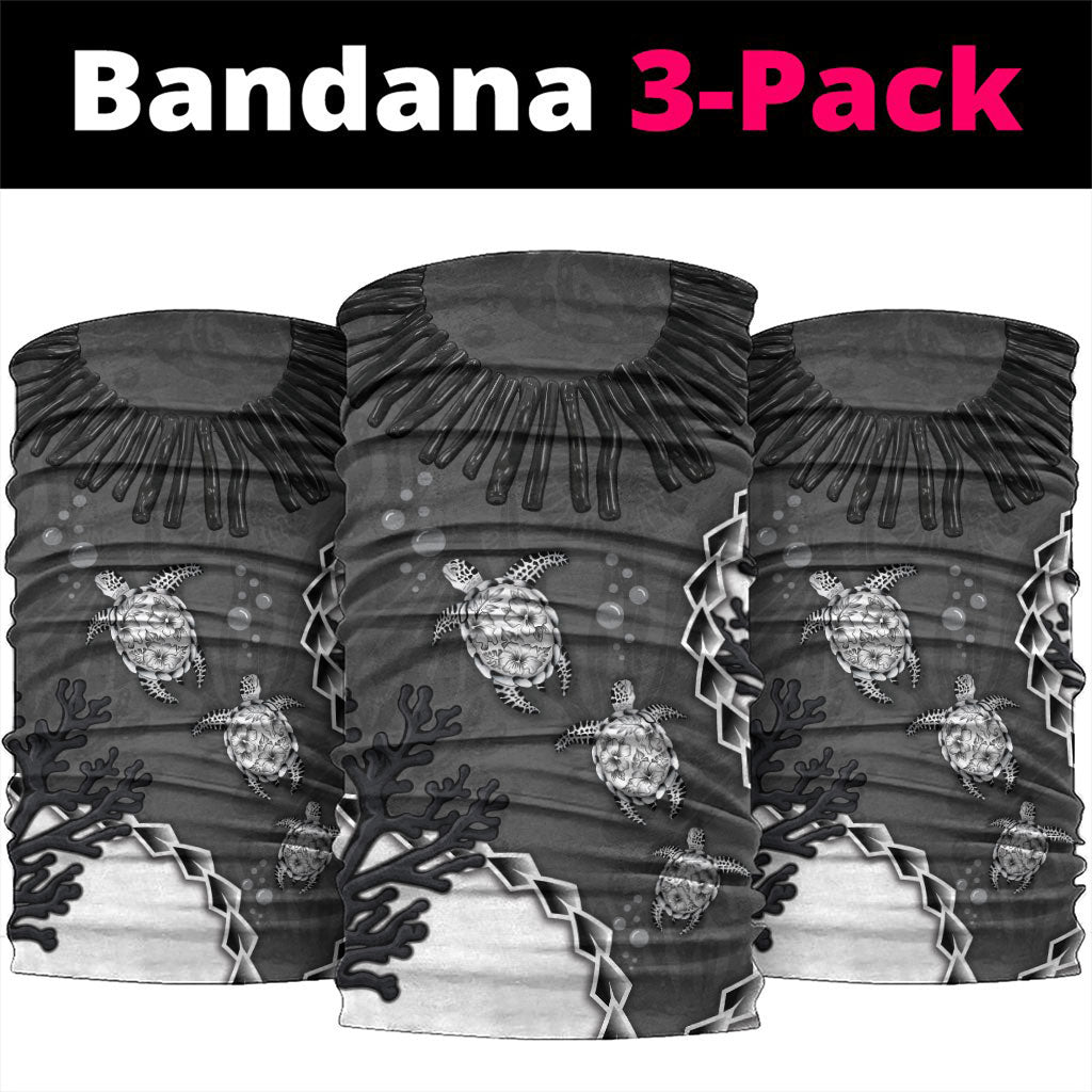 Black Coral Hawaii Neck Gaiter Ekaha Ku Moana Honu Sea Turtle