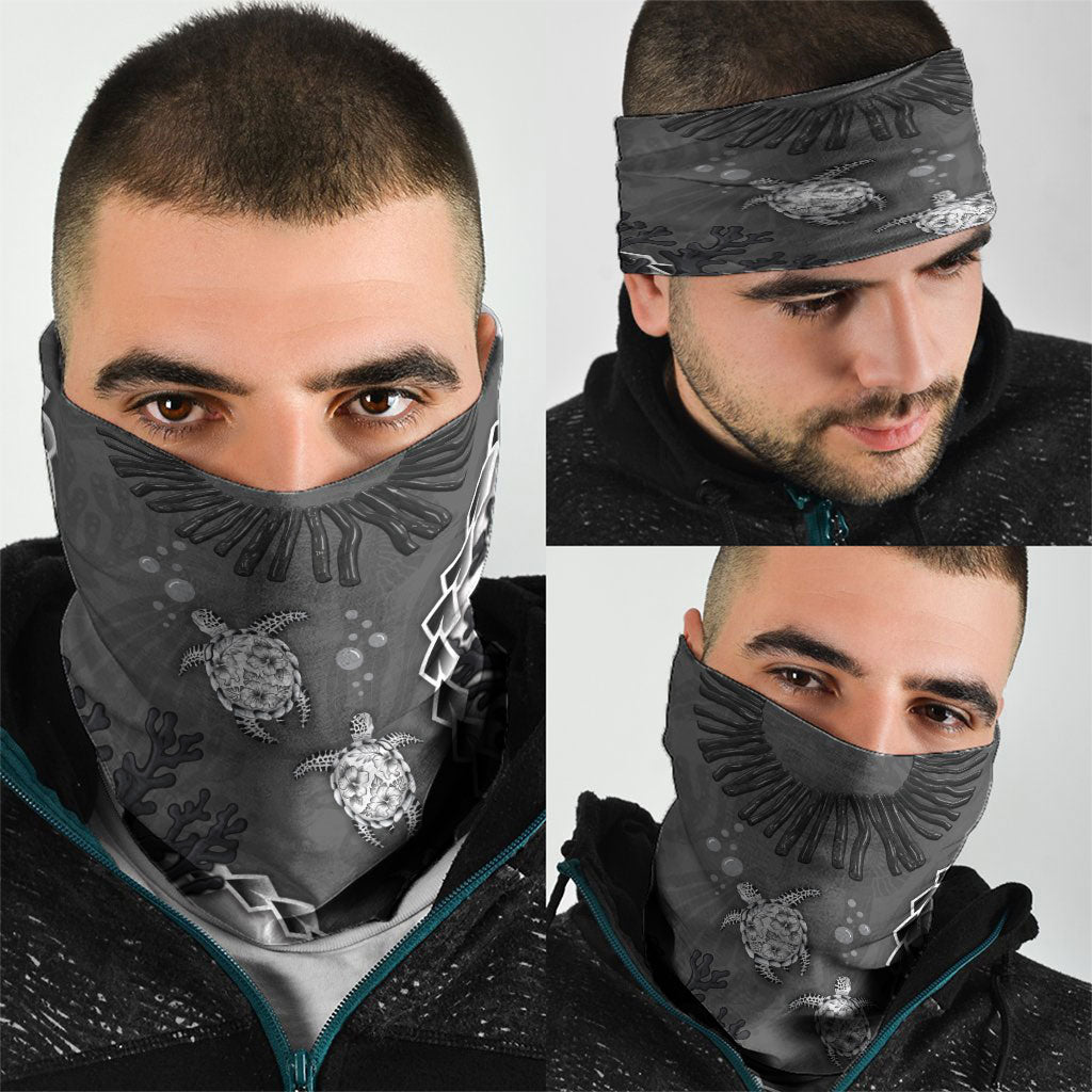 Black Coral Hawaii Neck Gaiter Ekaha Ku Moana Honu Sea Turtle
