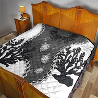 Black Coral Hawaii Quilt Ekaha Ku Moana Honu Sea Turtle