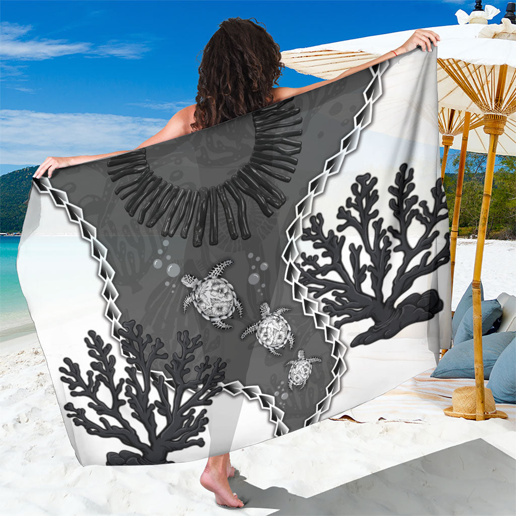 Black Coral Hawaii Sarong Ekaha Ku Moana Honu Sea Turtle