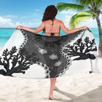 Black Coral Hawaii Sarong Ekaha Ku Moana Honu Sea Turtle