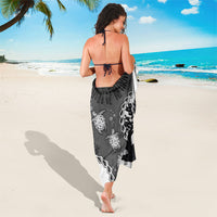 Black Coral Hawaii Sarong Ekaha Ku Moana Honu Sea Turtle