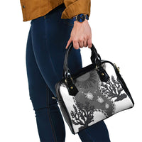 Black Coral Hawaii Shoulder Handbag Ekaha Ku Moana Honu Sea Turtle