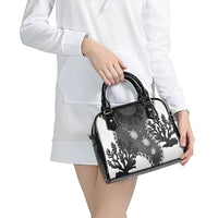 Black Coral Hawaii Shoulder Handbag Ekaha Ku Moana Honu Sea Turtle