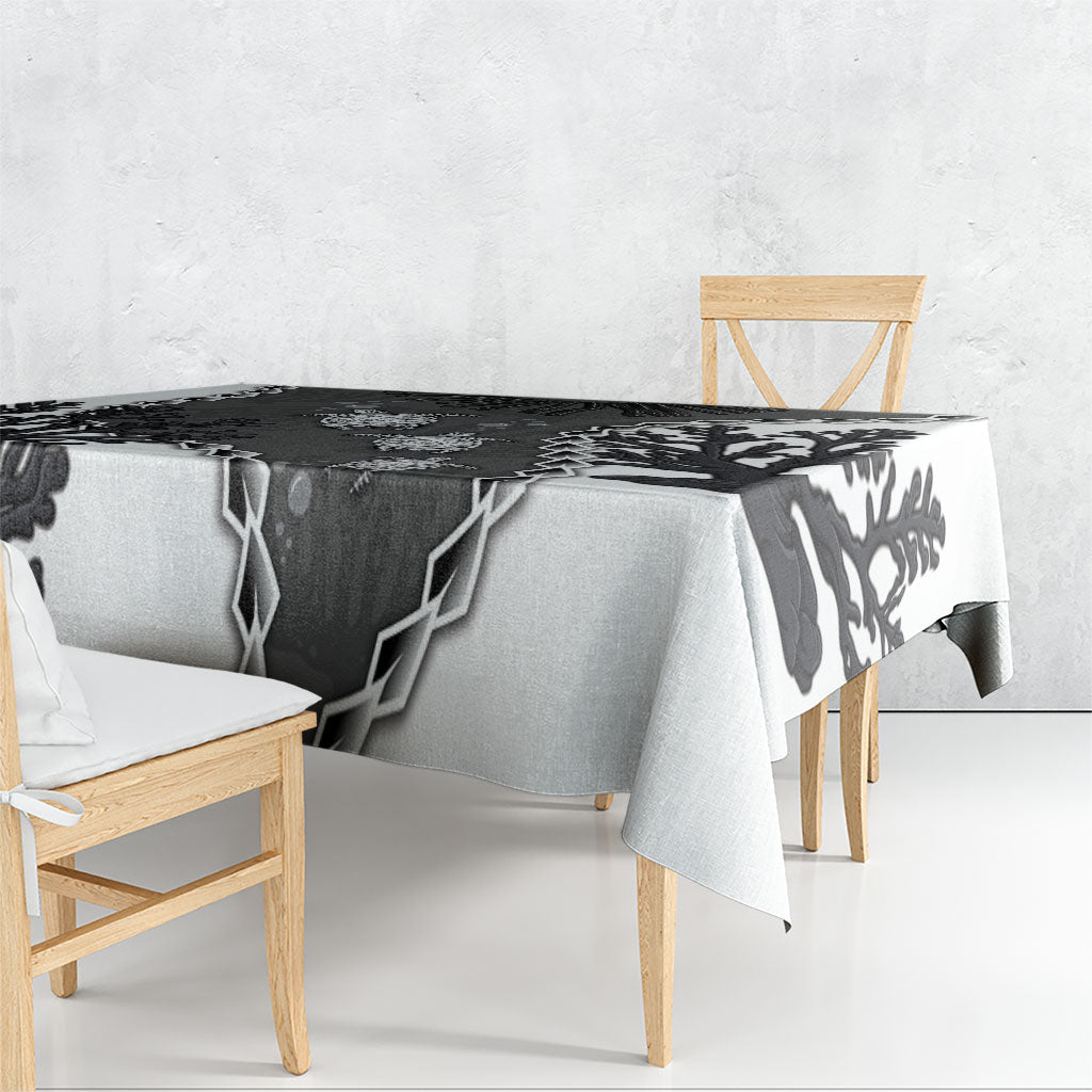 Black Coral Hawaii Tablecloth Ekaha Ku Moana Honu Sea Turtle