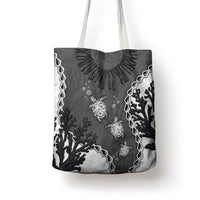 Black Coral Hawaii Tote Bag Ekaha Ku Moana Honu Sea Turtle