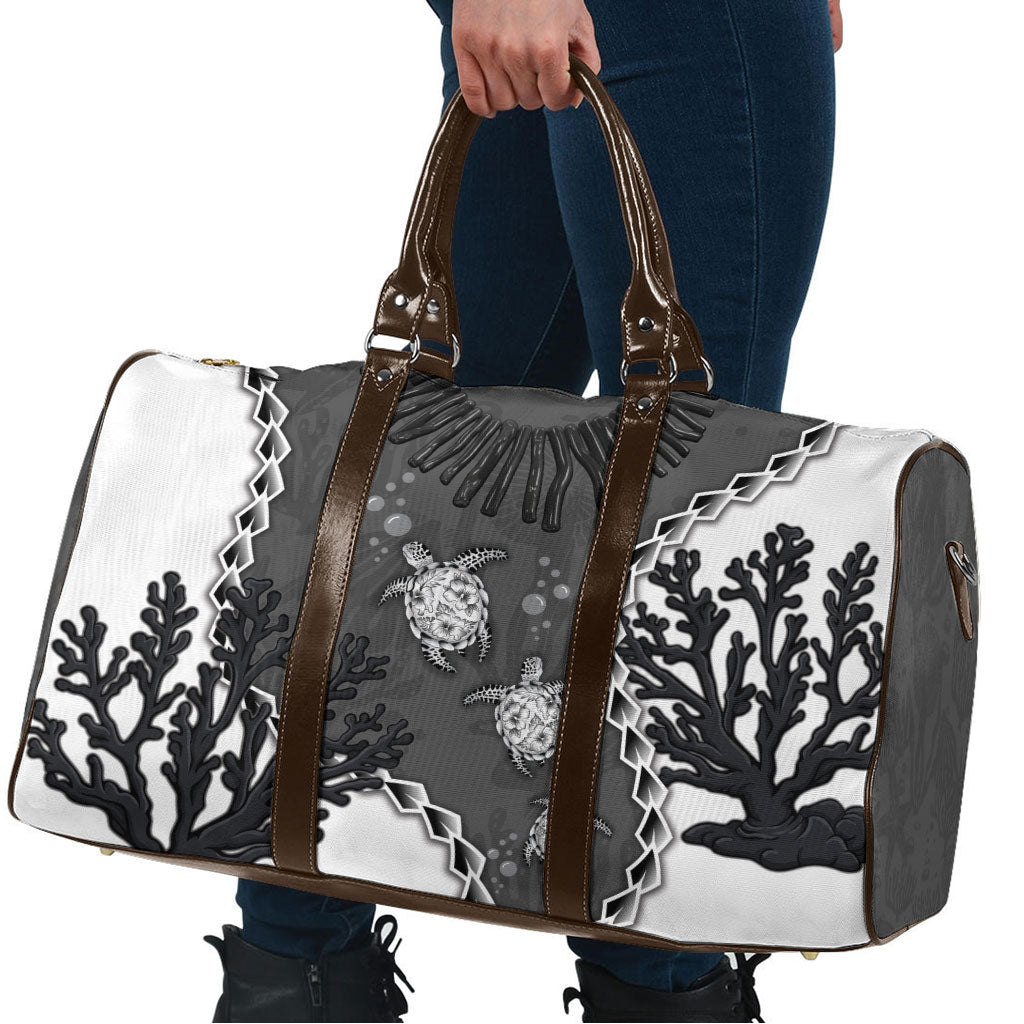 Black Coral Hawaii Travel Bag Ekaha Ku Moana Honu Sea Turtle