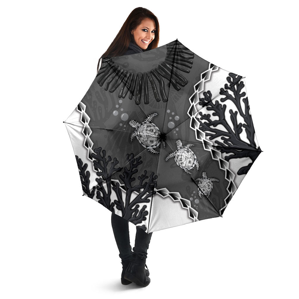 Black Coral Hawaii Umbrella Ekaha Ku Moana Honu Sea Turtle