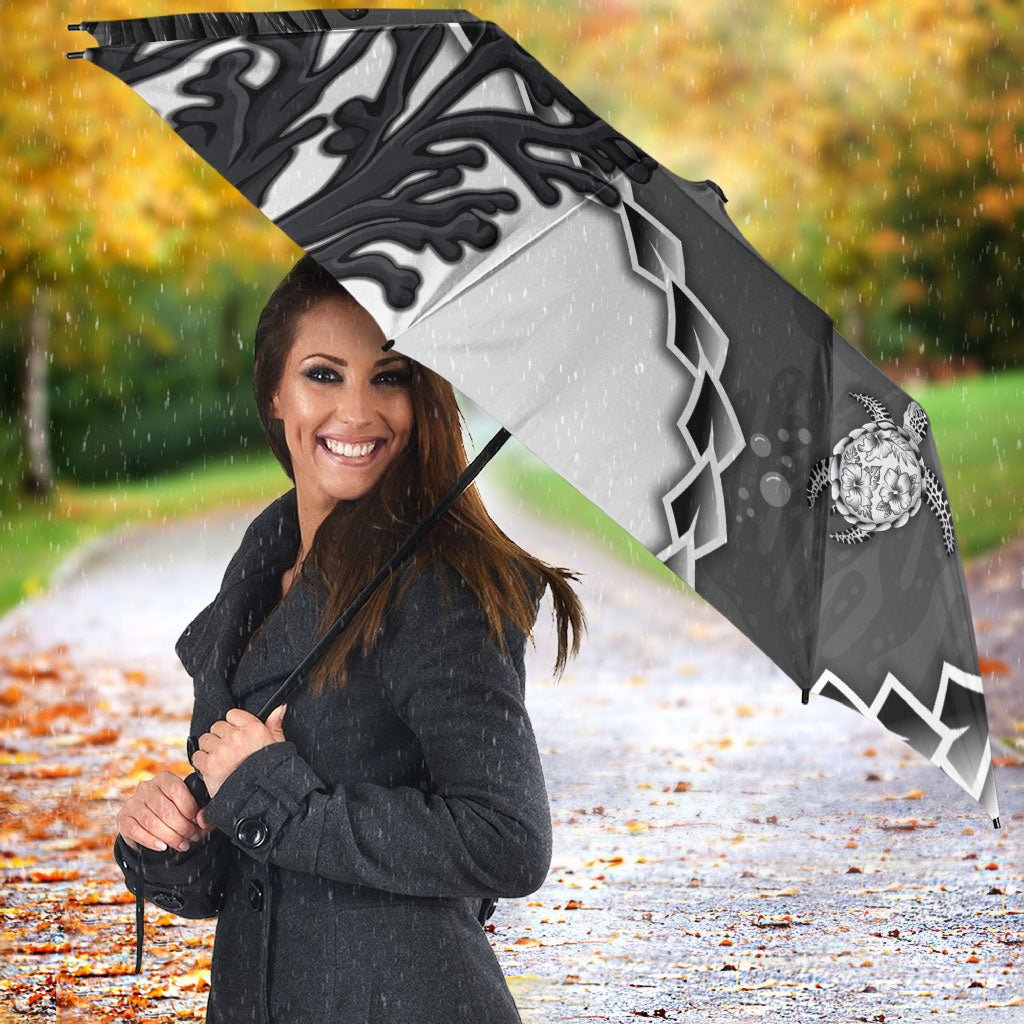 Black Coral Hawaii Umbrella Ekaha Ku Moana Honu Sea Turtle
