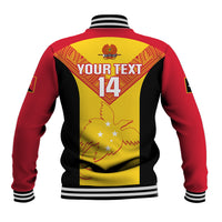 Custom Papua New Guinea Rubgby Baseball Jacket Pacific 2023 Go PNG Kumuls LT14 - Polynesian Pride