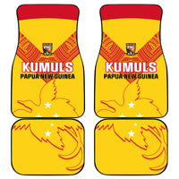 Papua New Guinea Rubgby Car Mats Pacific 2023 Go PNG Kumuls LT14 Yellow - Polynesian Pride