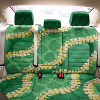 Green Palaka Hawaii Mele Kalikimaka Back Car Seat Cover Ohia Lehua Monstera Puakenikeni Lei LT14 - Polynesian Pride