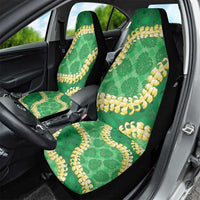 Green Palaka Hawaii Mele Kalikimaka Car Seat Cover Ohia Lehua Monstera Puakenikeni Lei LT14 - Polynesian Pride