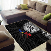 Philippines Strong Area Rug Filipino Map Polynesian Tattoo - Polynesian Pride