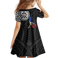 Philippines Strong Family Matching Long Sleeve Bodycon Dress and Hawaiian Shirt Filipino Map Polynesian Tattoo LT14 - Polynesian Pride