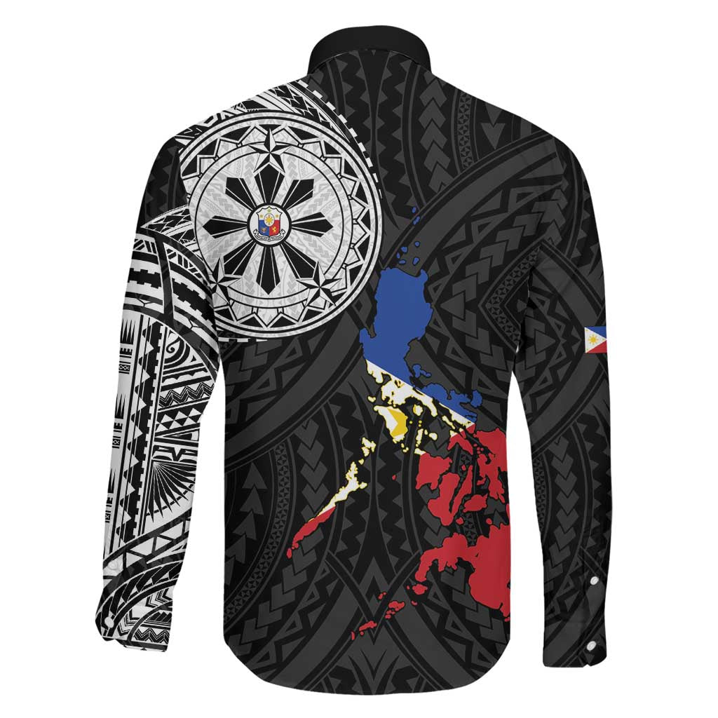 Philippines Strong Family Matching Summer Maxi Dress and Hawaiian Shirt Filipino Map Polynesian Tattoo LT14 - Polynesian Pride