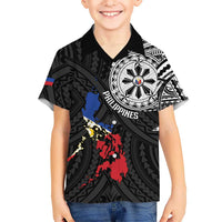 Philippines Strong Hawaiian Shirt Filipino Map Polynesian Tattoo - Polynesian Pride