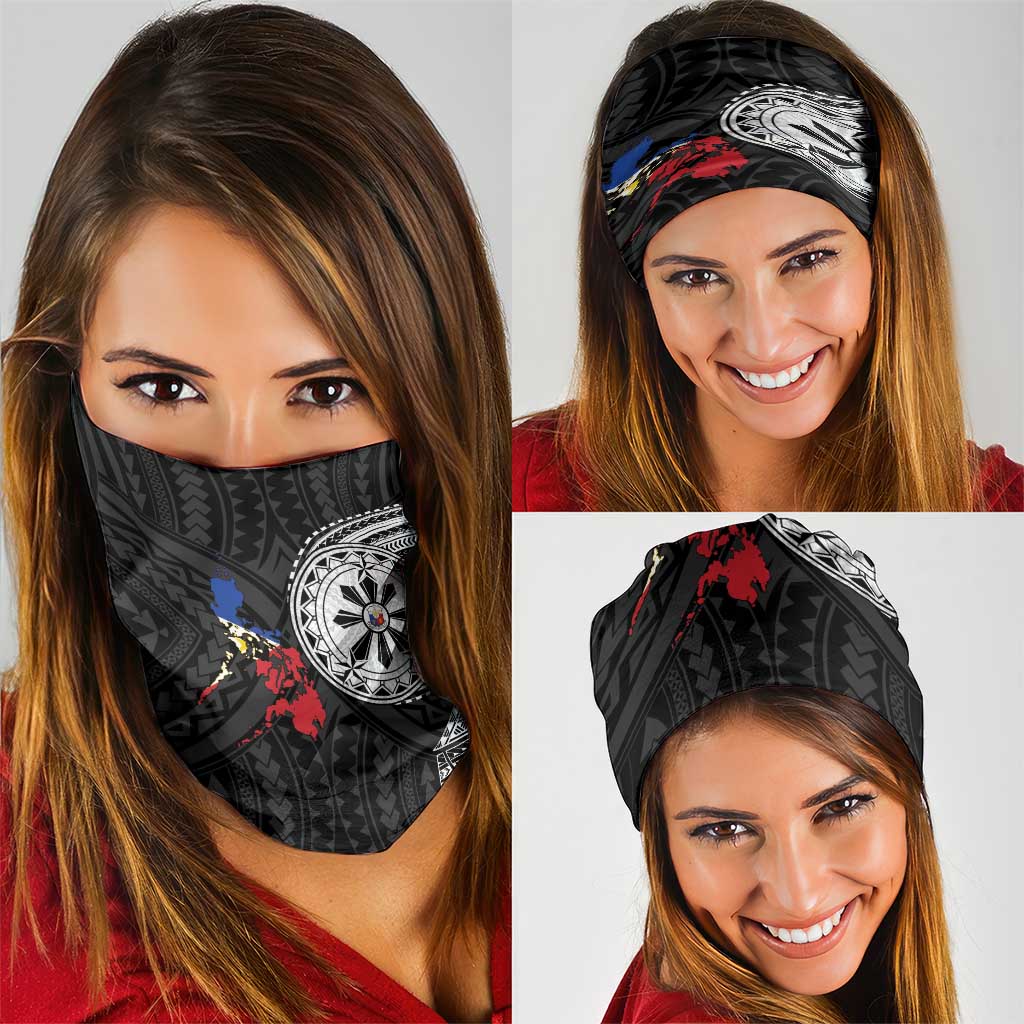 Philippines Strong Neck Gaiter Filipino Map Polynesian Tattoo - Polynesian Pride