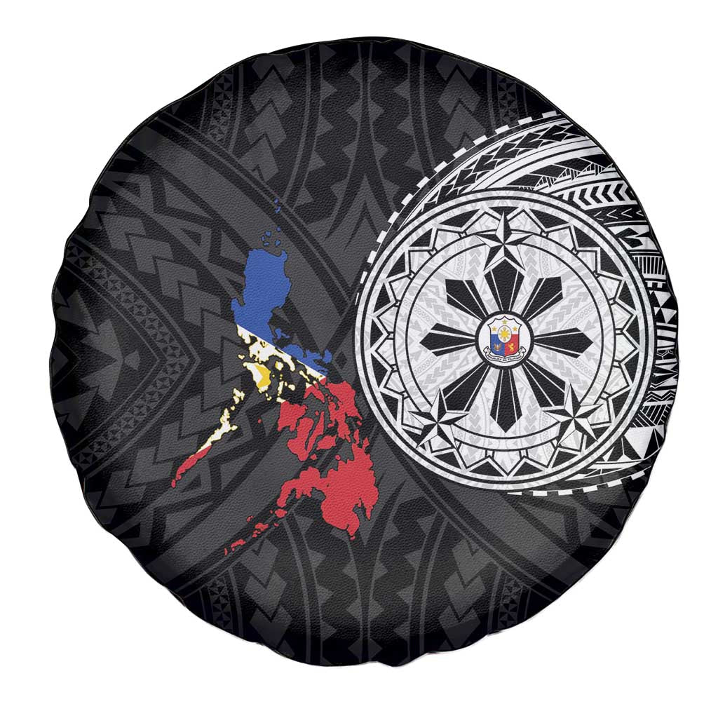 Philippines Strong Spare Tire Cover Filipino Map Polynesian Tattoo LT14 - Polynesian Pride