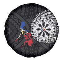Philippines Strong Spare Tire Cover Filipino Map Polynesian Tattoo LT14 - Polynesian Pride