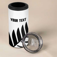 New Zealand Lawn Bowls Custom 4 in 1 Can Cooler Tumbler Aotearoa Silver Fern LT14 - Polynesian Pride