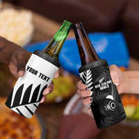 New Zealand Lawn Bowls Custom 4 in 1 Can Cooler Tumbler Aotearoa Silver Fern LT14 - Polynesian Pride