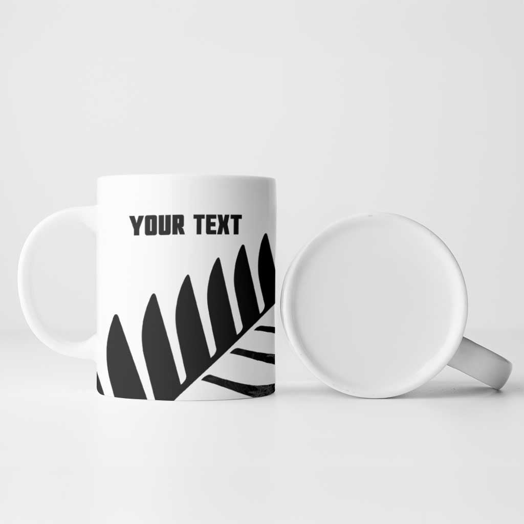 New Zealand Lawn Bowls Custom Ceramic Mug Aotearoa Silver Fern - Polynesian Pride