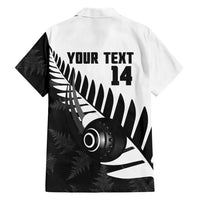New Zealand Lawn Bowls Custom Family Matching Off Shoulder Maxi Dress and Hawaiian Shirt Aotearoa Silver Fern LT14 - Polynesian Pride