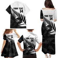 New Zealand Lawn Bowls Custom Family Matching Puletasi and Hawaiian Shirt Aotearoa Silver Fern LT14 - Polynesian Pride