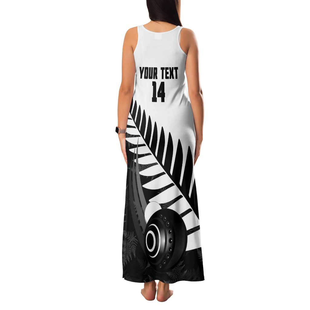 New Zealand Lawn Bowls Custom Family Matching Tank Maxi Dress and Hawaiian Shirt Aotearoa Silver Fern LT14 - Polynesian Pride