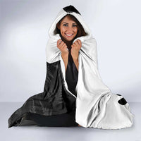 New Zealand Lawn Bowls Custom Hooded Blanket Aotearoa Silver Fern - Polynesian Pride