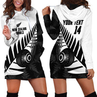 New Zealand Lawn Bowls Custom Hoodie Dress Aotearoa Silver Fern LT14 - Polynesian Pride