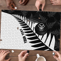 New Zealand Lawn Bowls Custom Puzzle Aotearoa Silver Fern LT14 - Polynesian Pride