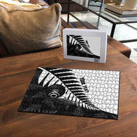 New Zealand Lawn Bowls Custom Puzzle Aotearoa Silver Fern LT14 - Polynesian Pride