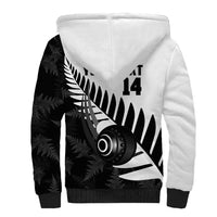 New Zealand Lawn Bowls Custom Sherpa Hoodie Aotearoa Silver Fern LT14 - Polynesian Pride