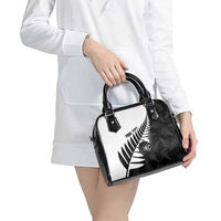 New Zealand Lawn Bowls Custom Shoulder Handbag Aotearoa Silver Fern - Polynesian Pride