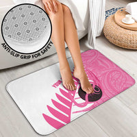 New Zealand Lawn Bowls Breast Cancer Custom Bathroom Set Aotearoa Maori Silver Fern Pink Ribbon LT14 - Polynesian Pride