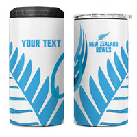 New Zealand Lawn Bowls Prostate Cancer Custom 4 in 1 Can Cooler Tumbler Aotearoa Maori Silver Fern Blue Ribbon LT14 One Size: 16 oz Blue - Polynesian Pride