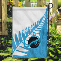 New Zealand Lawn Bowls Prostate Cancer Custom Garden Flag Aotearoa Maori Silver Fern Blue Ribbon LT14 Garden Flag Blue - Polynesian Pride