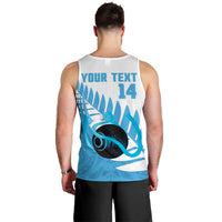New Zealand Lawn Bowls Prostate Cancer Custom Men Tank Top Aotearoa Maori Silver Fern Blue Ribbon LT14 - Polynesian Pride