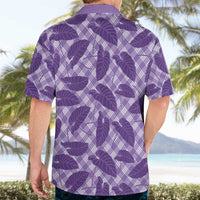 Purple Hawaii Kalo Palaka Motifs Hawaiian Shirt Hawaiian Taro Leaves Elegant Vibes LT14 - Polynesian Pride