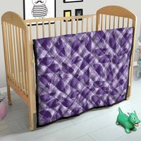 Purple Hawaii Kalo Palaka Motifs Quilt Hawaiian Taro Leaves Elegant Vibes LT14 - Polynesian Pride