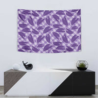 Purple Hawaii Kalo Palaka Motifs Tapestry Hawaiian Taro Leaves Elegant Vibes LT14 - Polynesian Pride