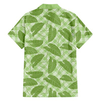 Green Hawaii Kalo Palaka Motifs Family Matching Puletasi and Hawaiian Shirt Hawaiian Taro Leaves Elegant Vibes LT14 - Polynesian Pride