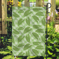Green Hawaii Kalo Palaka Motifs Garden Flag Hawaiian Taro Leaves Elegant Vibes LT14 Garden Flag Green - Polynesian Pride