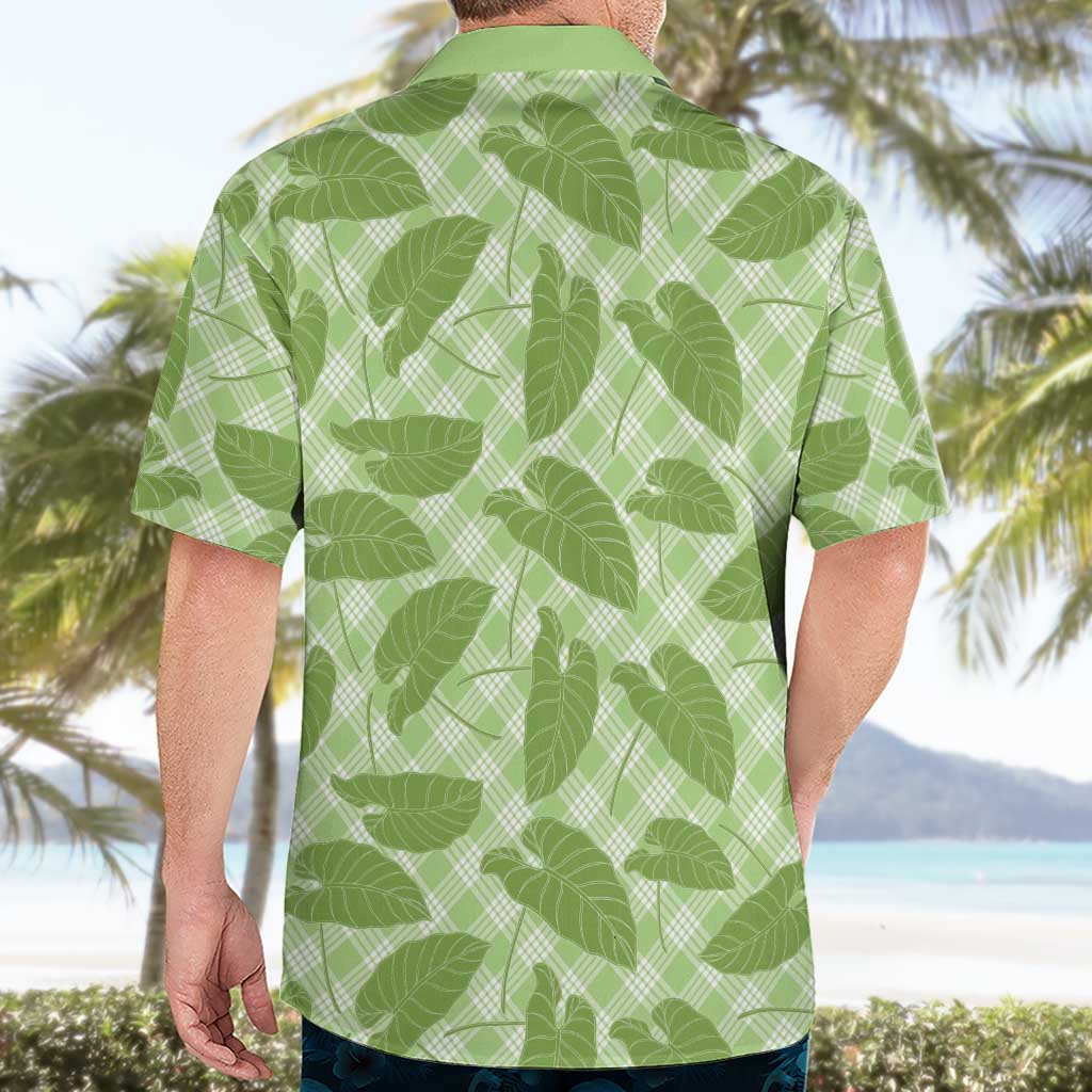 Green Hawaii Kalo Palaka Motifs Hawaiian Shirt Hawaiian Taro Leaves Elegant Vibes LT14 - Polynesian Pride