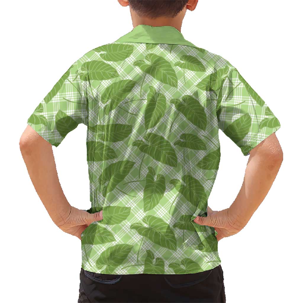 Green Hawaii Kalo Palaka Motifs Hawaiian Shirt Hawaiian Taro Leaves Elegant Vibes LT14 - Polynesian Pride