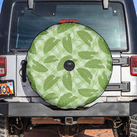 Green Hawaii Kalo Palaka Motifs Spare Tire Cover Hawaiian Taro Leaves Elegant Vibes LT14 Green - Polynesian Pride