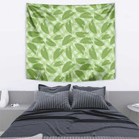 Green Hawaii Kalo Palaka Motifs Tapestry Hawaiian Taro Leaves Elegant Vibes LT14 - Polynesian Pride